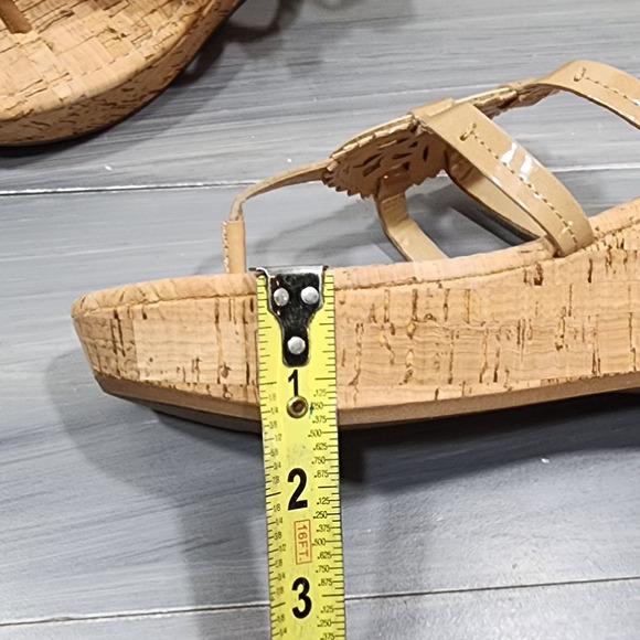Sam Edelman‎ Circus Wedge Sandals Rocky Platform Almond Size 8.5 M - Picture 9 of 11